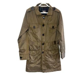 MASTERMIND JAPAN VINTAGE RARE FIND TRENCH COAT ARMY GREEN COLOUR SIZE MEDIUM